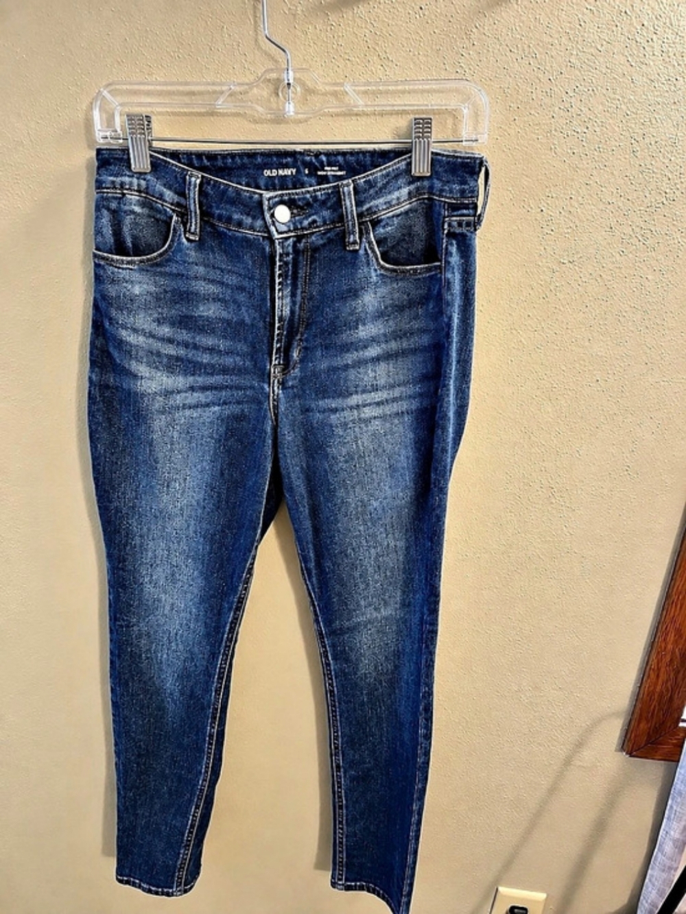 Old Navy High-Rise Wow Straight Jeans Blue Size 6